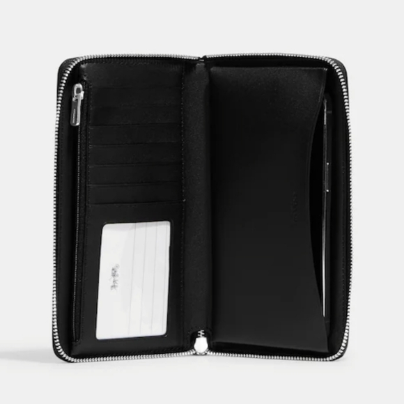 Coach Dempsey Large Wallet With Houndstooth Print - Picture 2 of 15